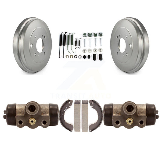 Coated Brake Drum Shoe Spring And Cylinder Rear Kit For Nissan Versa Sentra Cube