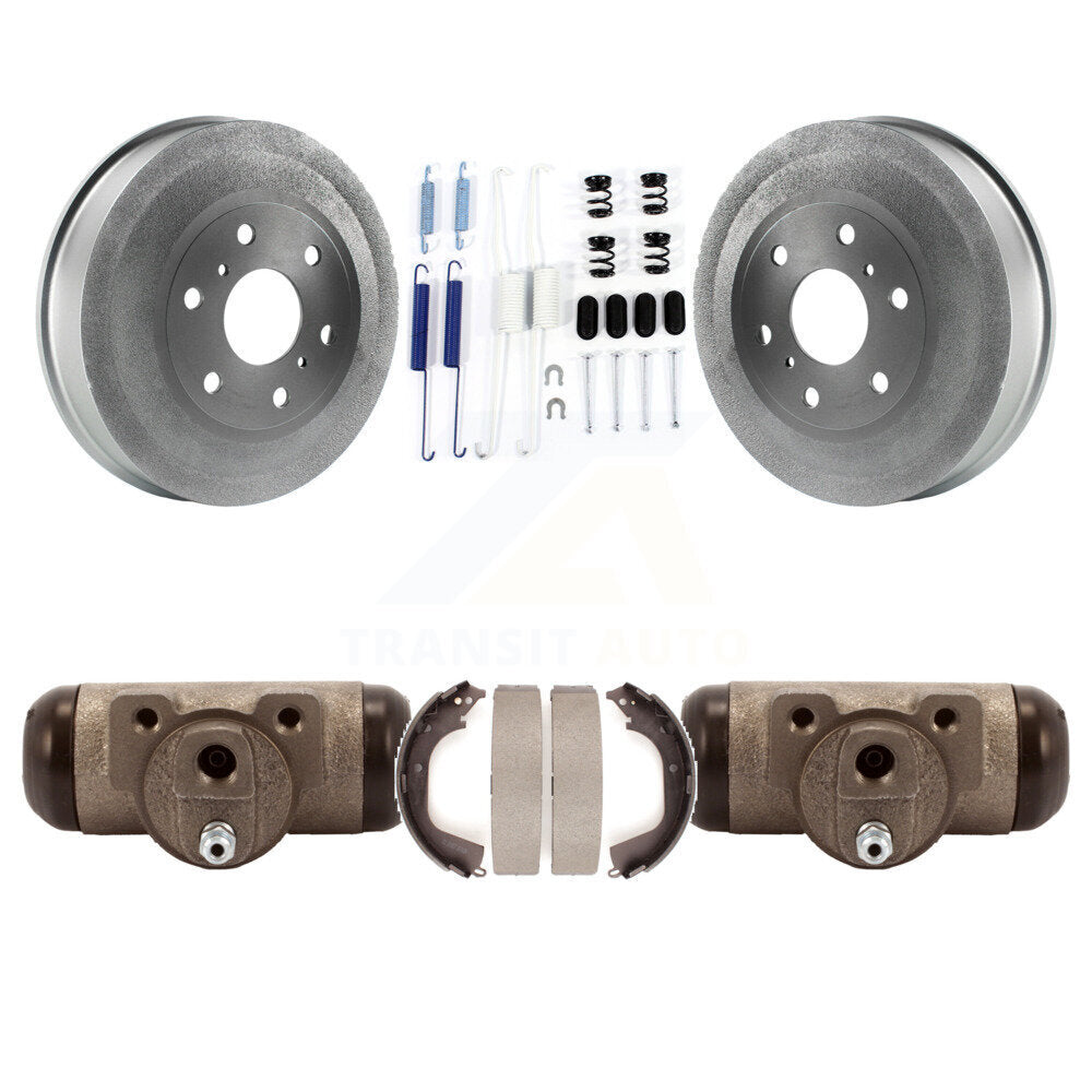 Coated Brake Drum Shoes Spring & Cylinder Rear Kit For GMC Sierra 1500 Chevrolet