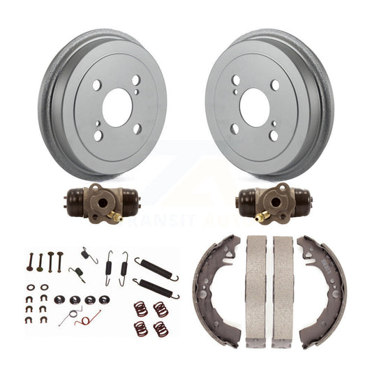 Coated Brake Drum Shoes Spring Cylinder Rear Kit (6Pc) For 2000-2005 Toyota Echo