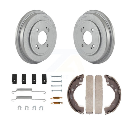 Coated Brake Drum Shoes Spring Rear Kit For 2010-2014 Honda Insight