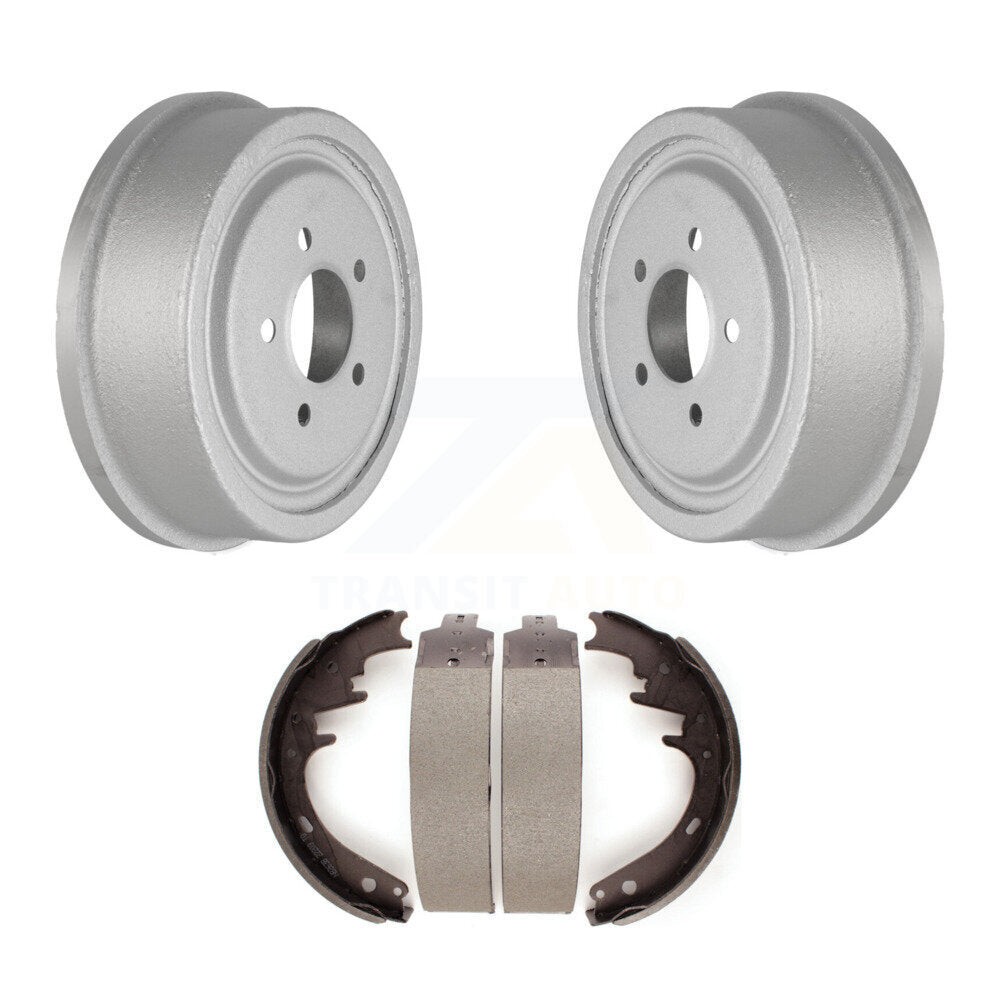 Coated Brake Drum Shoe Rear Kit For 1983 Ford F-150 F-100 With 10" Diameter