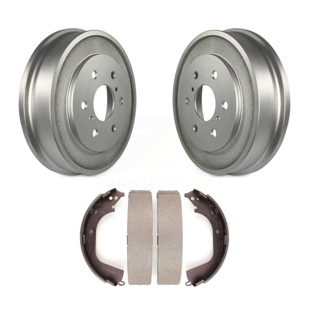 Coated Brake Drum Shoes Rear Kit For 2008 Chevrolet Silverado 1500 GMC Sierra