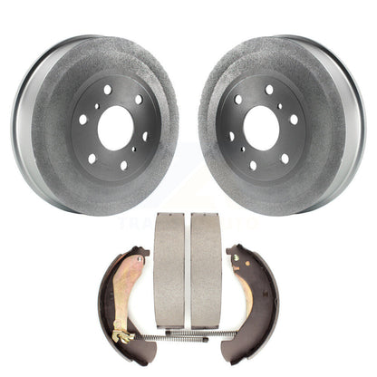 Coated Brake Drum Shoes Rear Kit For 2009 Chevrolet Silverado 1500 GMC Sierra