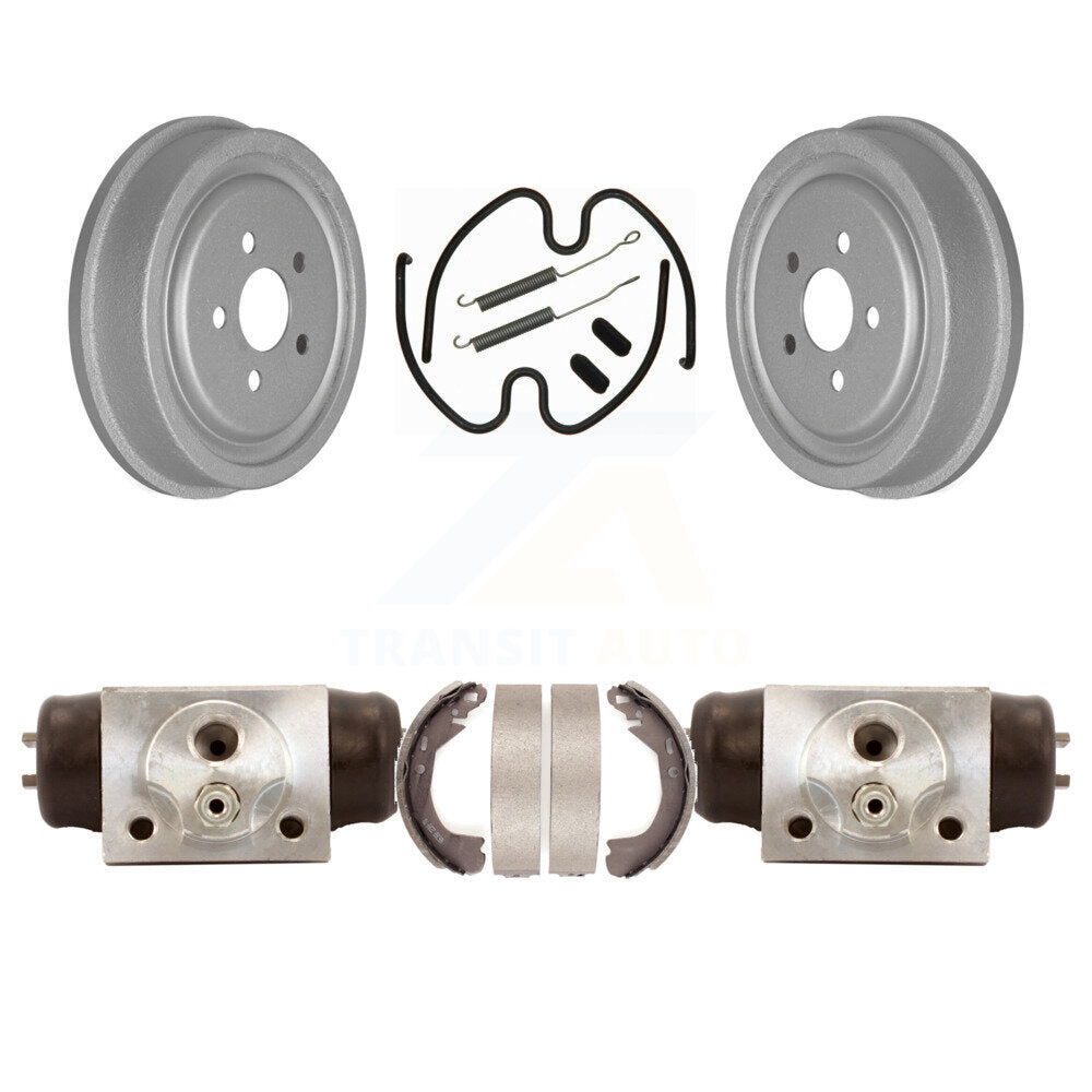Coated Brake Drum Shoes Spring And Cylinders Rear Kit For Chevrolet Cavalier