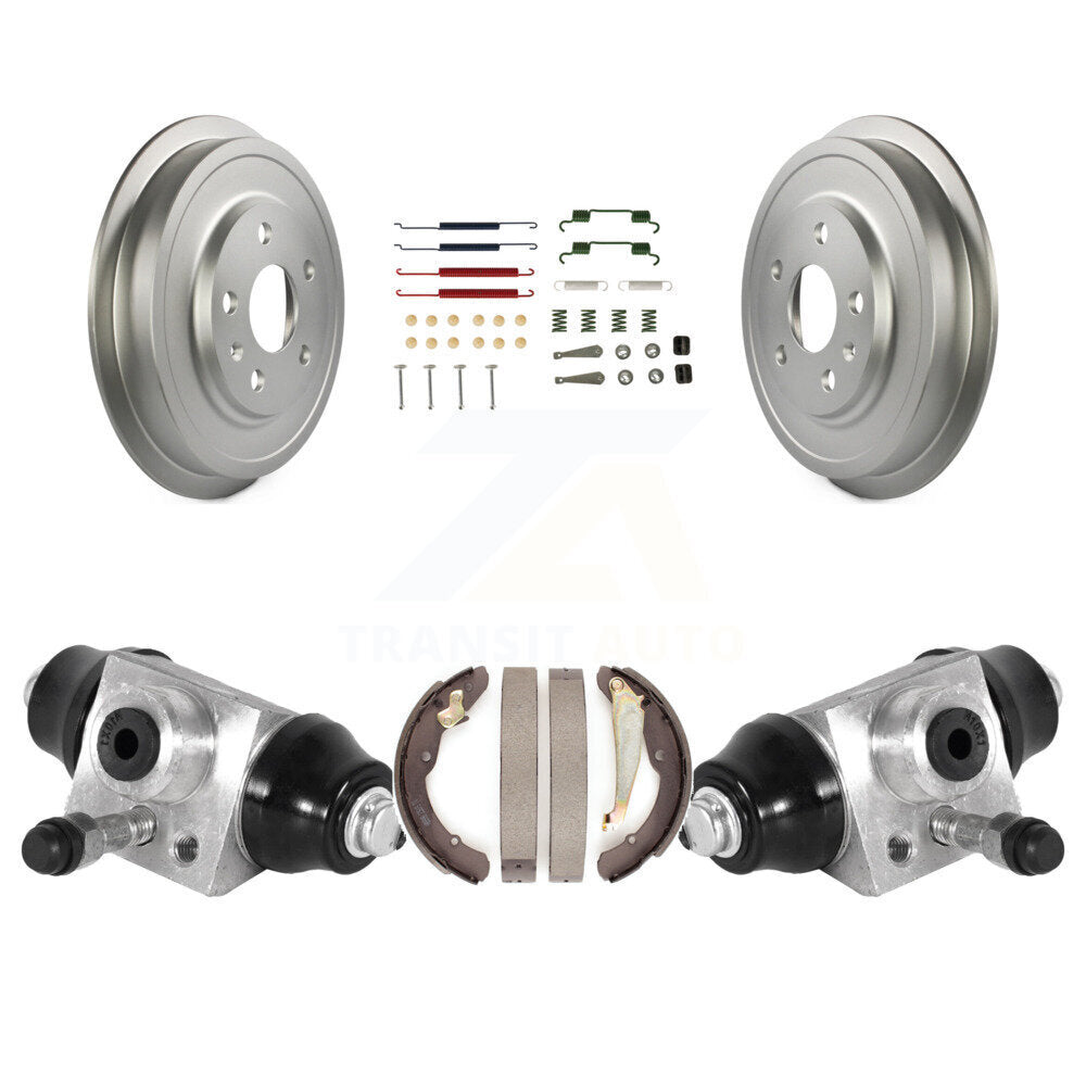Coated Brake Drum Shoes Spring And Cylinders Rear Kit For Volkswagen Jetta