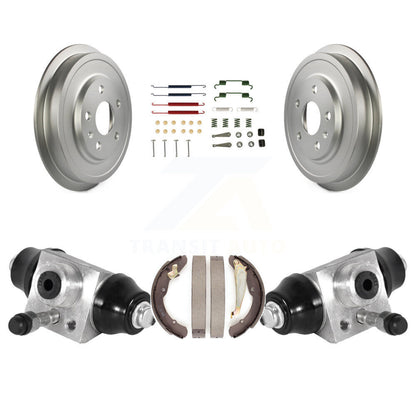 Coated Brake Drum Shoes Spring And Cylinders Rear Kit For Volkswagen Jetta