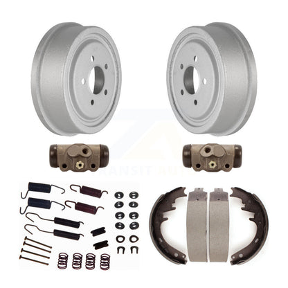 Coated Brake Drum Shoes Spring And Cylinders Rear Kit (6Pc) For Ford F-150