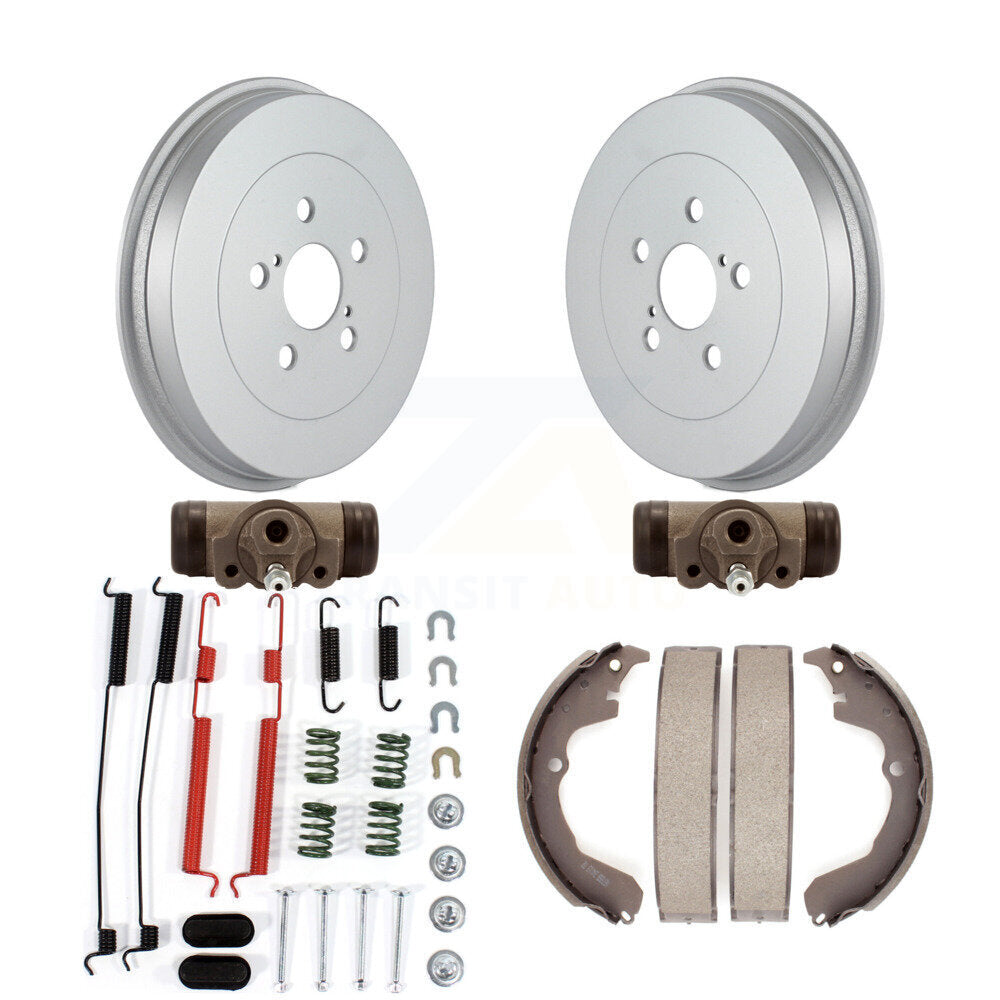 Coated Brake Drum Shoes Spring Cylinder Rear Kit (6Pc) For Toyota Matrix Pontiac