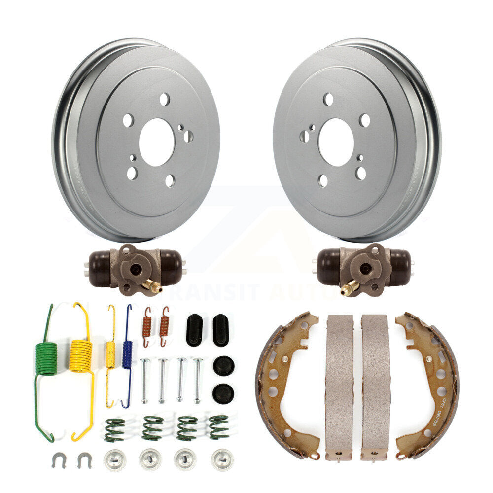Coated Brake Drum Shoes Spring And Cylinder Rear Kit (6Pc) For 2008 Toyota Prius