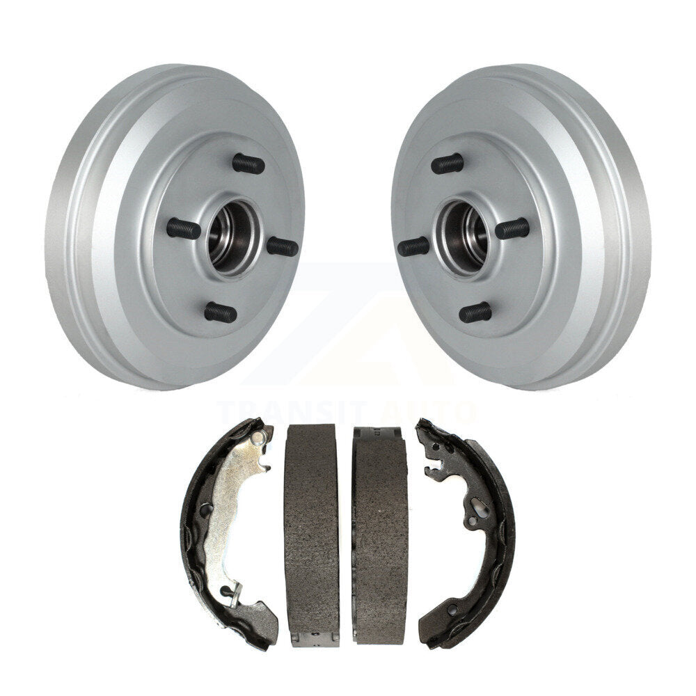 Coated Brake Drum Shoes Rear Kit For 2009-2011 Ford Focus