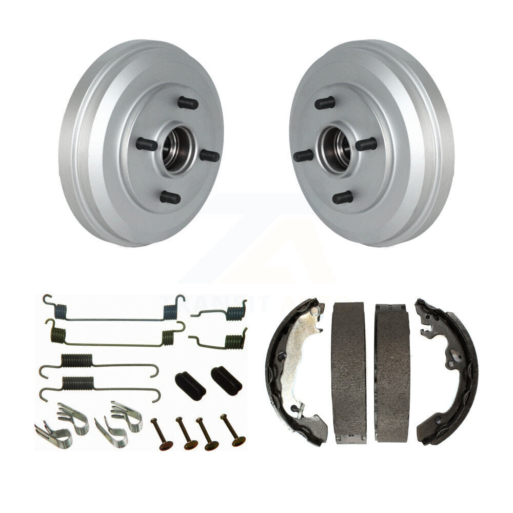 Coated Brake Drum Shoes Spring Rear Kit For 2009-2011 Ford Focus