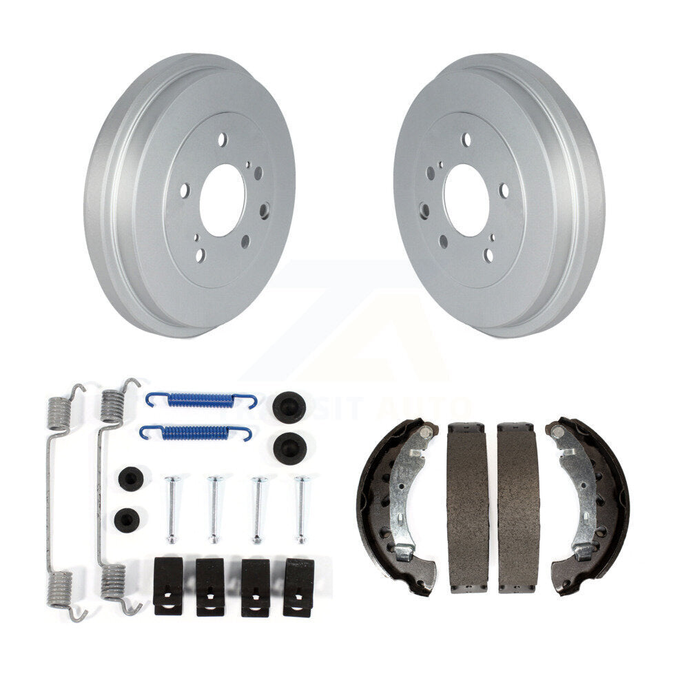 Coated Brake Drum Shoes Spring Rear Kit For 2013-2022 Nissan Sentra