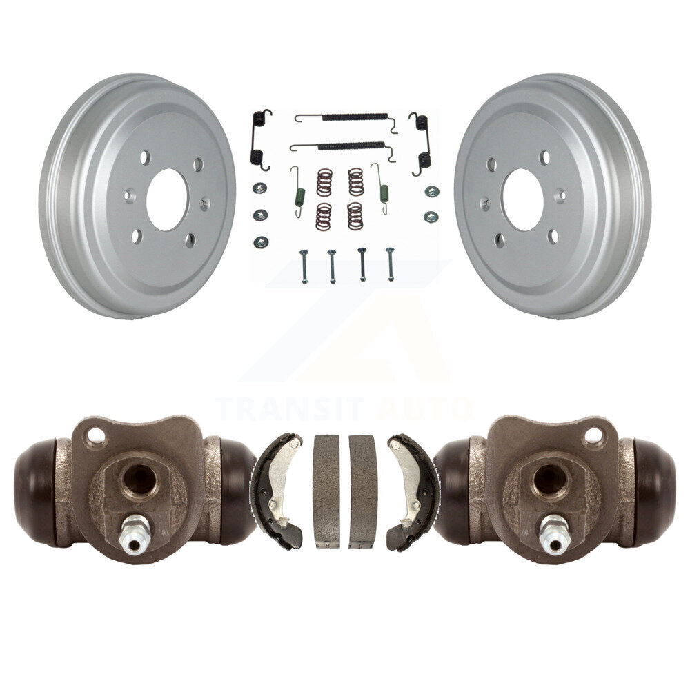Coated Brake Drum Shoe Spring Cylinder Rear Kit For Chevrolet Aveo Pontiac Aveo5