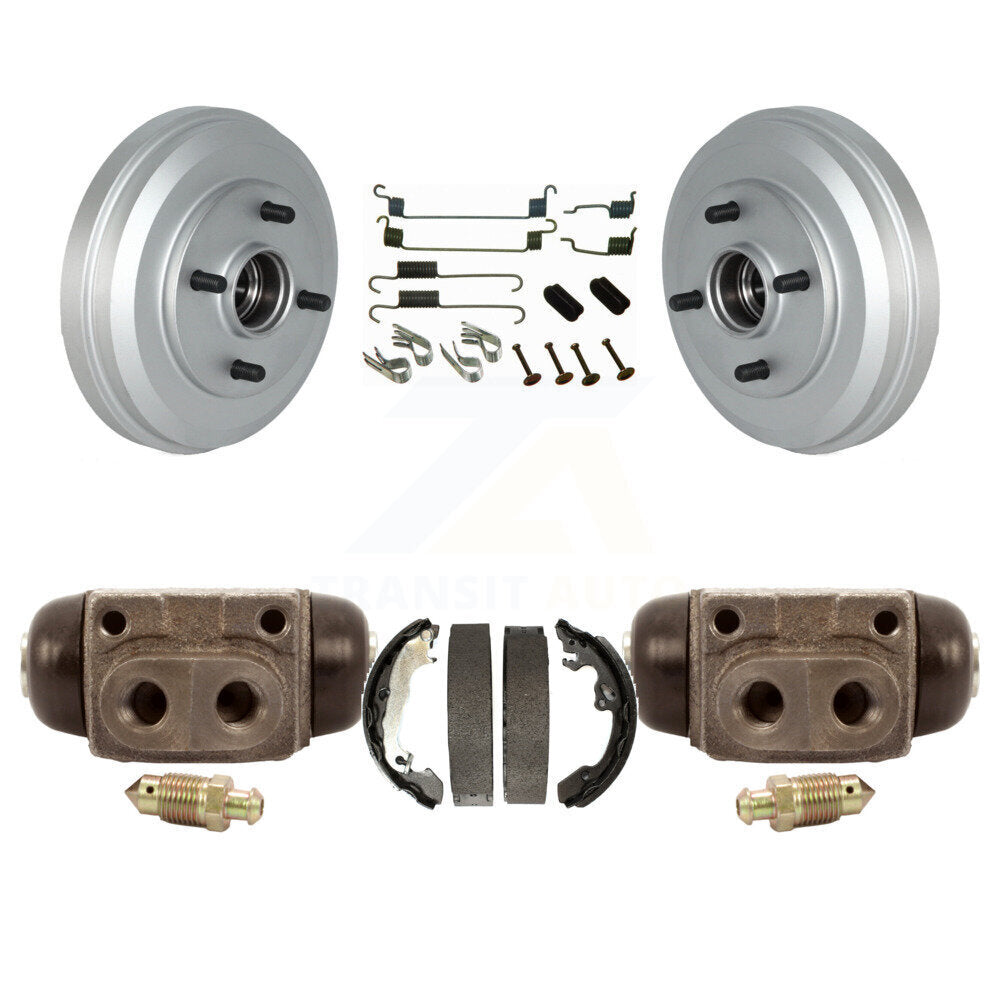 Coated Brake Drum Shoes Spring And Cylinders Rear Kit For Ford Focus