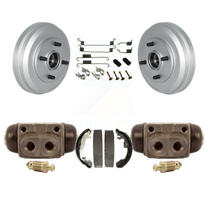 Coated Brake Drum Shoes Spring And Cylinders Rear Kit For Ford Focus