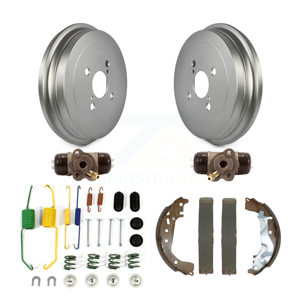 Coated Brake Drum Shoes Spring And Cylinders Rear Kit (6Pc) For Toyota Yaris