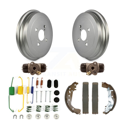 Coated Brake Drum Shoes Spring And Cylinders Rear Kit (6Pc) For Toyota Yaris