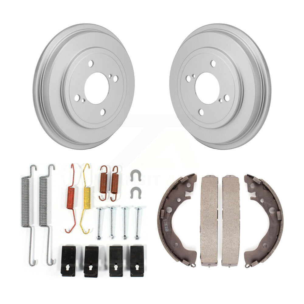Coated Brake Drum Shoes Spring Rear Kit For Honda Fit