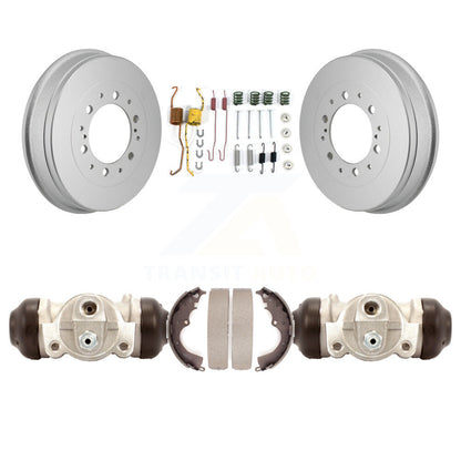 Coated Brake Drum Shoes Spring And Cylinders Rear Kit For 2015 Toyota Tacoma 4WD