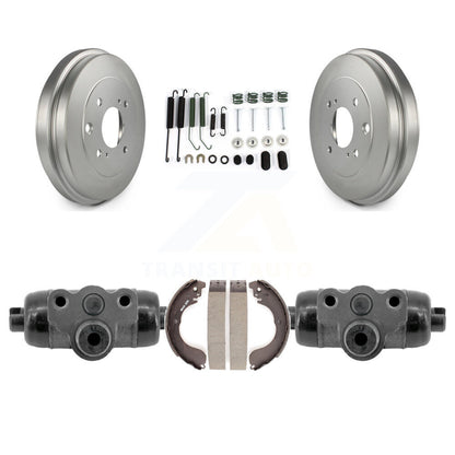 Coat Brake Drum Shoes Spring Cylinder Rear Kit For 2008 Nissan Versa 4-Wheel ABS