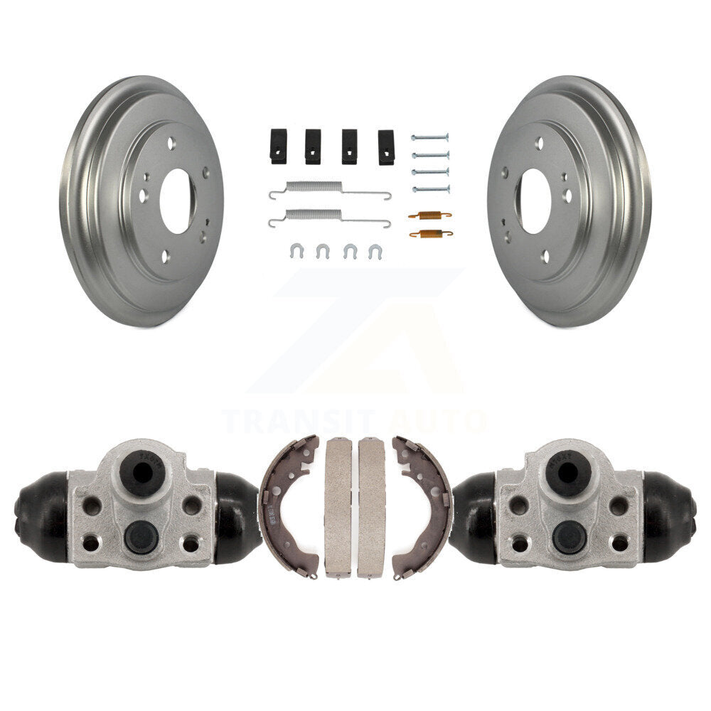Coated Brake Drum Shoes Spring And Cylinders Rear Kit For Honda Civic