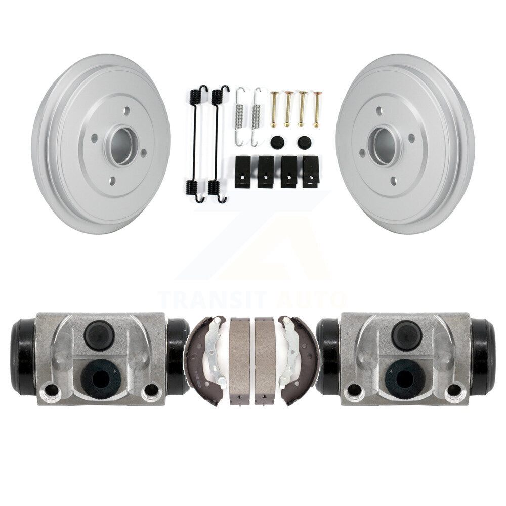 Coated Brake Drum Shoes Spring And Cylinder Rear Kit For Nissan Micra Versa Note