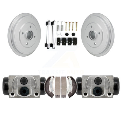 Coated Brake Drum Shoes Spring And Cylinder Rear Kit For Nissan Micra Versa Note