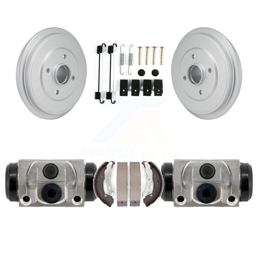 Coated Brake Drum Shoes Spring And Cylinder Rear Kit For Nissan Micra Versa Note