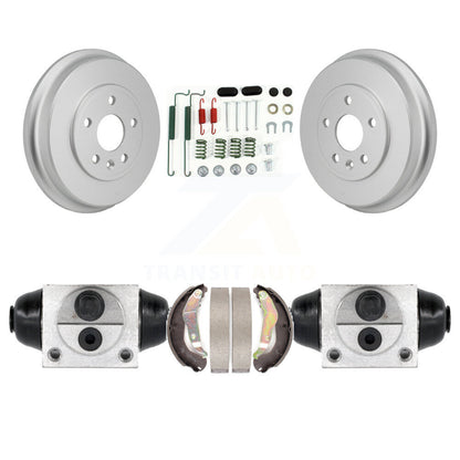 Coated Brake Drum Shoes Spring & Cylinder Rear Kit For 2012-2017 Chevrolet Sonic