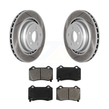 Coat Disc Brake Rotors Semi-Metallic Pad Rear Kit For Dodge Charger Chrysler 300