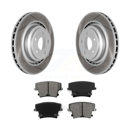 Coated Disc Brake Rotors And Semi-Metallic Pads Rear Kit For Dodge Charger