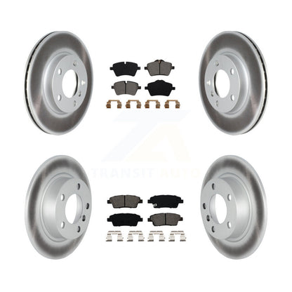 Coated Brake Rotor & Semi-Metallic Pad Front Rear Kit For Mini Cooper Countryman