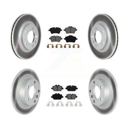 Coated Brake Rotor & Semi-Metallic Pad Front Rear Kit For Mini Cooper Countryman