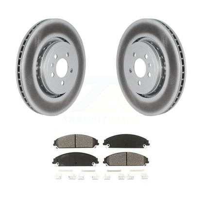 Coated Disc Brake Rotors And Semi-Metallic Pads Front Kit For Dodge Charger