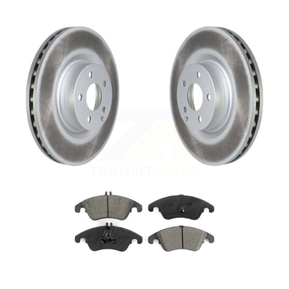 Coated Brake Rotors Semi-Metallic Pad Front Kit For Mercedes-Benz C250 E400 E550