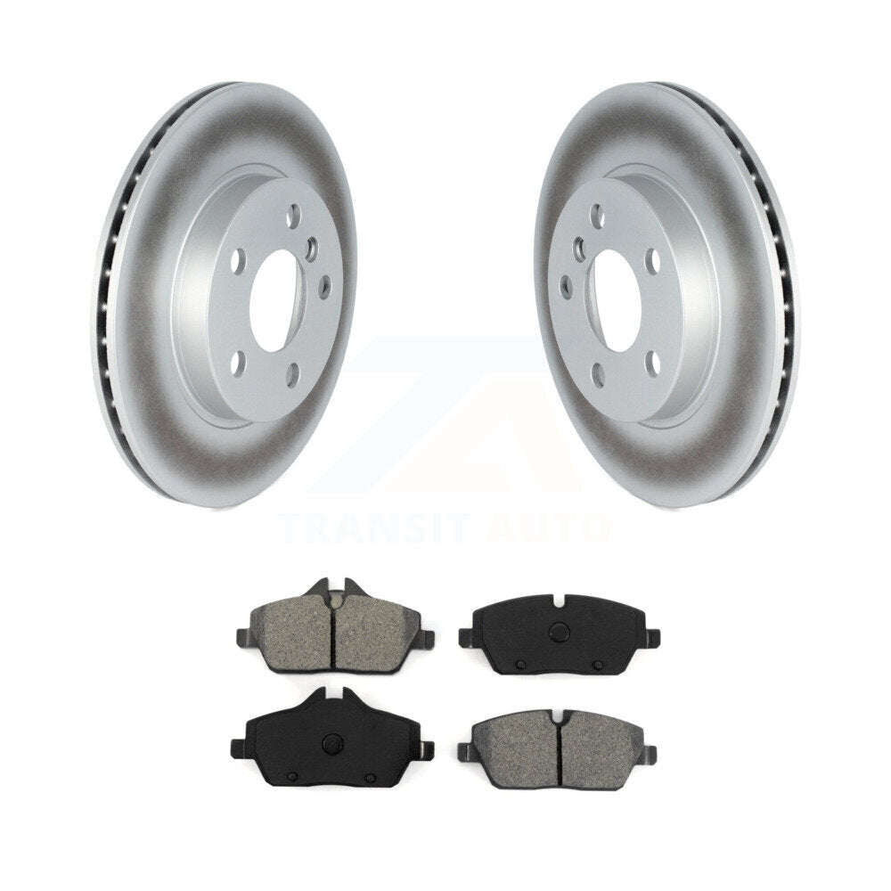 Coated Disc Brake Rotors And Semi-Metallic Pads Front Kit For BMW i3 i3s
