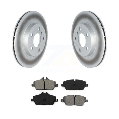 Coated Disc Brake Rotors And Semi-Metallic Pads Front Kit For BMW i3 i3s