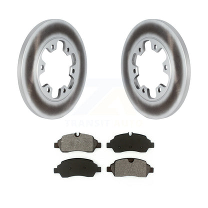 Coated Disc Brake Rotors And Semi-Metallic Pads Rear Kit For Ford Transit-350 HD