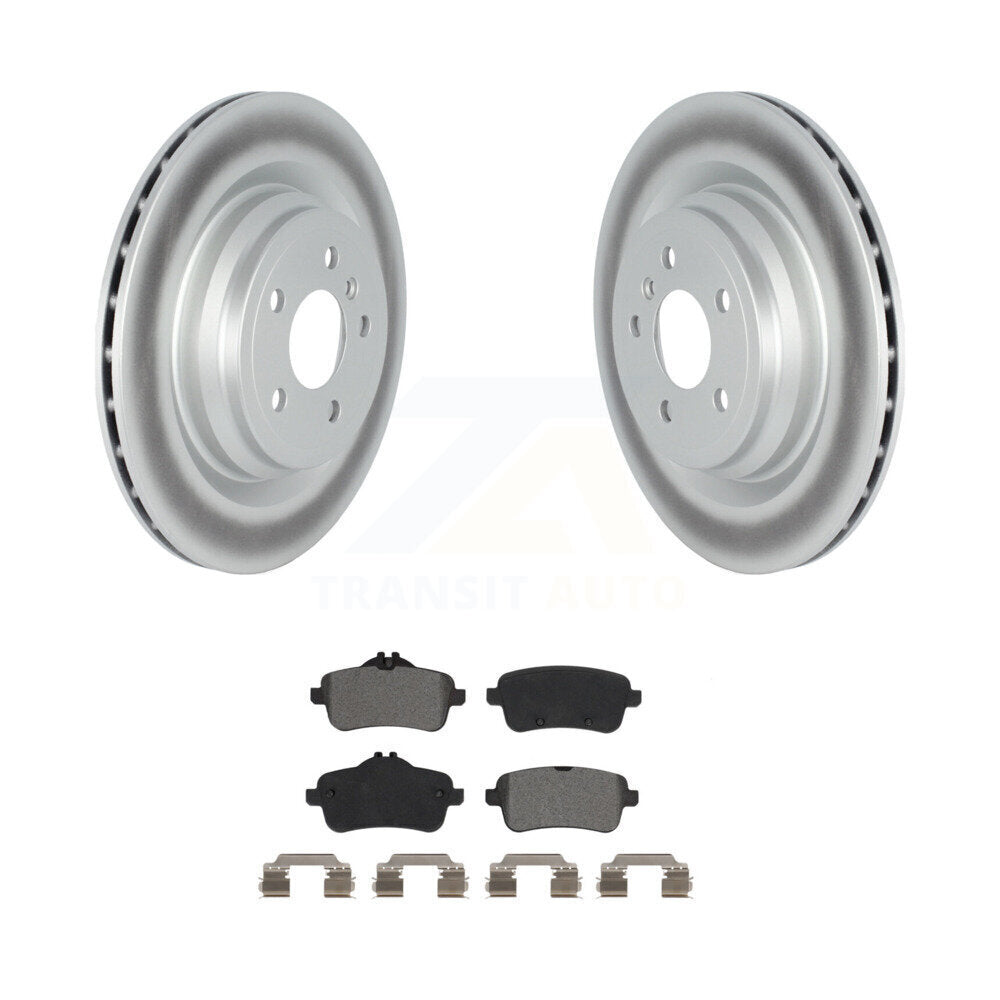 Coat Brake Rotor Semi-Metallic Pad Rear Kit For Mercedes-Benz ML350 GLE400 GLE43