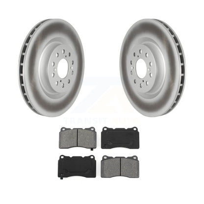 Coated Brake Rotors Semi-Metallic Pad Front Kit For 2017-2020 Honda Civic Type R