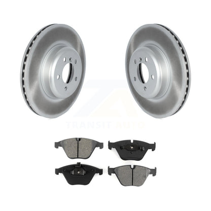 Coat Brake Rotor Semi-Metallic Pad Front Kit For 2012 BMW 335i Convertible/Coupe
