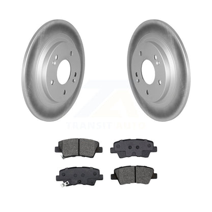 Coat Disc Brake Rotors Semi-Metallic Pad Rear Kit For 2022-2023 Hyundai Kona AWD
