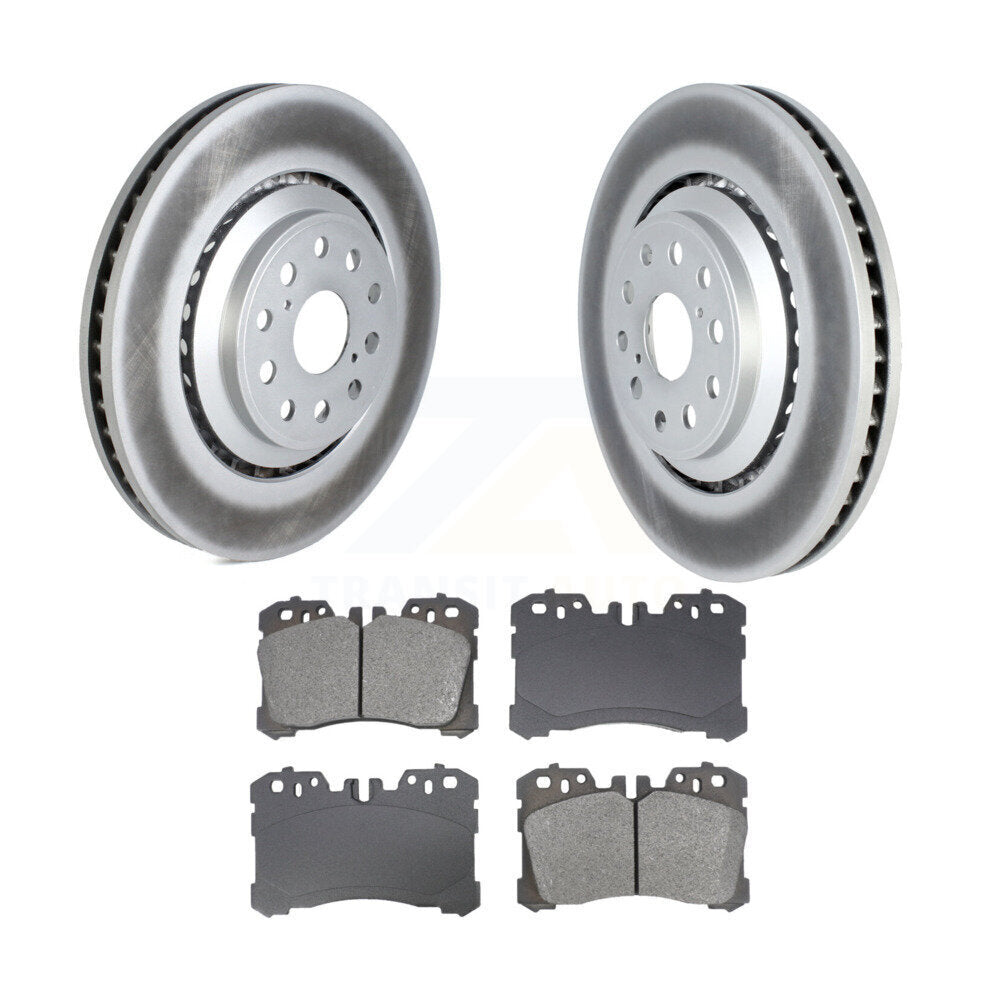 Coat Brake Rotor Semi-Metallic Pad Front Kit For Lexus LS460 LS500 LS600h LS500h