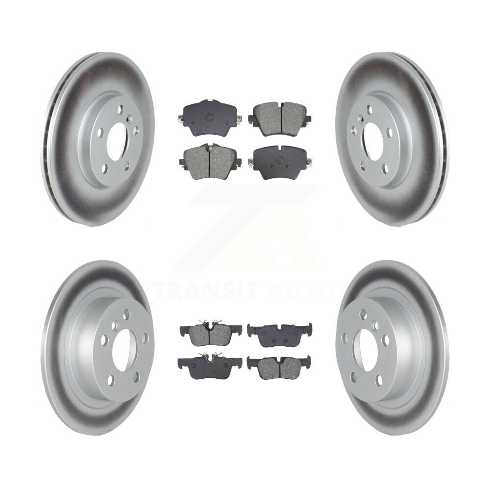 Coated Brake Rotor & Semi-Metallic Pad Front Rear Kit For Mini Cooper Countryman