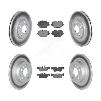 Coated Brake Rotor & Semi-Metallic Pad Front Rear Kit For Mini Cooper Countryman