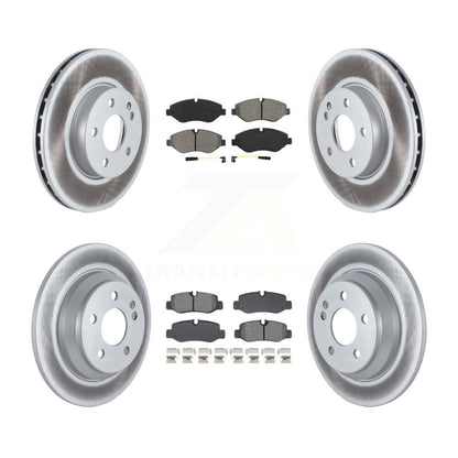 Coat Disc Brake Rotors Semi-Metallic Pad Front Rear Kit For Mercedes-Benz Metris