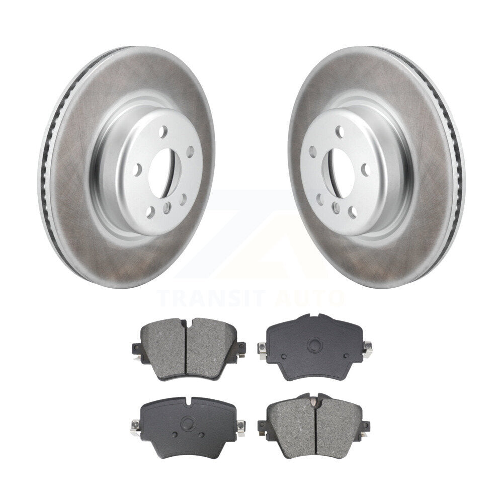 Coated Brake Rotor Semi-Metallic Pad Front Kit For BMW X3 330i xDrive X4 Z4 430i