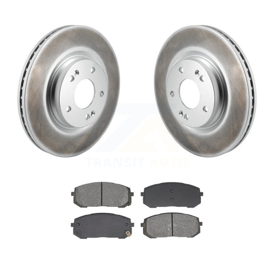 Coat Brake Rotor Semi-Metallic Pad Front Kit For Hyundai Elantra Sonata Kia Niro