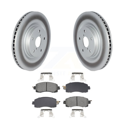 Coated Brake Rotor & Semi-Metallic Pad Front Kit For Subaru Forester Outback WRX