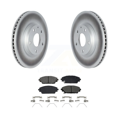 Coated Disc Brake Rotors & Semi-Metallic Pad Front Kit For 2020-2023 Mazda CX-30